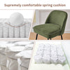 2X Breakfast Bar Stools Thickened Pad Linen Dining Chairs for Counter Kitchen