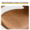 Hollow Backrest Swivel Bar Stool Set Brown PU Coated Iron Legs 2pcs