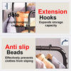 Heavy Duty Clothes Rail 120Kg Load Sturdy Clothes Rack with Shelfs & Shoe Rack