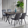 Rectangular Kitchen Dining Table Wooden Table 4-6 Seats Family Party Table White