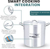 Kitchen King Stock Pot with 28cm lid Cookware, 18L Cooking Pot with 3-Layered