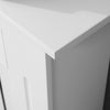 White Radiator Cover Cabinet Small Large Modern MDF Slat Wood Grill Furniture