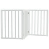 Wooden Pet Dog Folding Gate Fence Safety Barrier Divider Freestanding Doorway UK