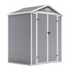 Garden Shed Plastic Apex Roof Outdoor Storage Tool House Shed Shelter 6ftx4ft