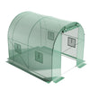 Walk-In Polytunnel Greenhouse Outdoor Grow House Roll Up Door Windows 2.5x2x2m