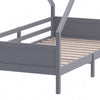 Solid Pine Wood Kid Bed House Frame Toddler Children Slat Bedframe Bedstead