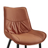 Set of 2 Faux Leather/Suede Dining Chairs Metal Legs Reception Restaurant Chair