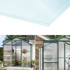 14Pcs Polycarbonate Replacement Sheet Clear Greenhouse Panels Twinwall Cover 4mm