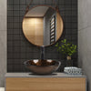 Bathroom Basin Tempered Glass Sink Clockroom Countertop Wash Bowl Tap Waste Set