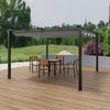 13FT Aluminum Pergola Awning Gazebo Outdoor Canopy Furniture Barbecue Shelter