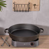 Cast Iron Cookware Frying Pan Grill Baking Pot Skillet Pizza Pan Deep 23-35cm