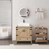 LED Bathroom Mirror 60cm Round lluminated Mirror with 5x Lighted Magnifier IP44