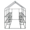 Greenhouse Garden Grow House PE Outdoor Green Steeple House w/ Shelf Plant Tent