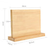 Double Side Knife Block Magnetic Extra Strong Magnetic Knife Block Board Bamboo