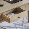 Panama Coffee Table 1 Drawer Solid Wood Waxed Pine Rustic Living Room Furniture