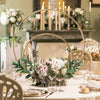 60cm Gold Dual Hoop Flower Arch Wedding Backdrop Table Centerpiece Flower Stand