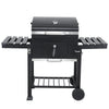 Outdoor Large Smoker Barbecue Charcoal Portable BBQ Grill Garden with Wheels