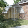 Chicken Cages 2 pcs with Roof and Door Galvanised Steel T6K1
