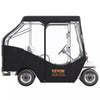 4 Passenger Golf Cart Cover Waterproof Driving Enclosure 600D Polyester