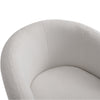 Swivel Chair Teddy Fabric Upholstered Rotating Armchair Sofa Accent Tub Seat