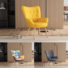 Retro Modern Armchair Wing Back Button Chair Single Sofa Seat Upholstery Linen