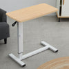 Mobile Over Bed Chair Table Overbed Height Adjustable Laptop Tray Stand PC Desk