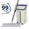 Mop PRO Mop and Bucket Set Multi-Functional Wash & Dry Flat Squeeze 360° + Pads