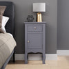 Small Cabinet Side End Table Slim Narrow Storage Unit Night Stand Bedside Drawer