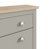 Lancaster Shoe Cabinet 2 Door 1 Drawer Storage Unit Hallway Cream Grey living