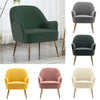 Modern Armchair Accent Occasional Tub Chair Velvet Single Sofa Soft Padded Seat