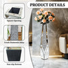 Luxury Mirrored Flower Vase Sparkle Crushed Diamond Vase for Artificial Flower