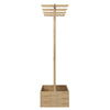 Wooden Trellis Planter, Raised Garden Bed for Climbing Plants, Natural