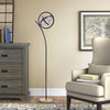 Halo Split Modern Bright LED Torchiere Floor Lamp for Offices Tall Standing Lamp