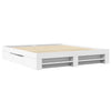 Bed Frame White 200x200 Engineered Wood A7M0