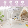 4-in-1 Folding Baby Bath Changing Table Portable Nursery Station Bathtub White
