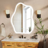 Irregular LED Bathroom Mirror Cloud-shape Vanity Mirror Frameless Smart Mirror