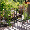 Spear/Ball Top Iron Wrought Yard Garden Privacy Fence Panel Outdoor Wall Railing