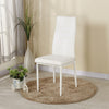 Kitchen Dining Room Table Chair Option Glass 120/140cm Dinner Party PU Chairs