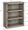 Wooden Bookcase 3 Tier Shelving Display Storage Shelf Unit Wood Furniture