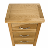 Oak 3 Drawer Bedside Cabinets – Matching Pair Oak Bedside Tables Fully Built