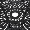 Outdoor Dining Garden Table Vintage Flower Carving Tabletop Patio Bistro Tables