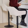 2x Bar Stools Breakfast Comfortable Swivel Gas Lift Kitchen Stool Leather Chairs