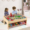 Kids Multipurpose Activity Play Table with 2 Reversible Tabletops-Red