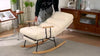 Rocking Chair with Comfortable Footrest and Adjustable Recliner for Living Room