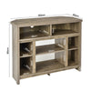 Rustic Corner TV Stand Entertainment Center Media Console Table for TV up to 48"