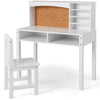Kids Desk and Chair Set Wooden Children Study Table &Chair Writing Table Set