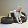 Kids Faux Fur Bean Bag Luxury Furry Beanbag Soft Chair Fluffy Seat Filled