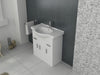 Bathroom Vanity Unit & Under Sink Basin Storage Cupboard Furniture Set White 750