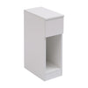 Slim Tall Bedside Table Cabinet with Drawer & Storage Space for Bedroom