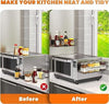 Magnetic Spice Rack Organizer 4 Tier Magnetic Spice Rack for Fridge Refrigerato